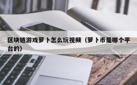 区块链游戏萝卜怎么玩视频(萝卜币是哪个平台的)