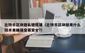 比特币区块链私链搭建（比特币区块链用什么技术来确保交易安全?）
