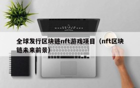 全球发行区块链nft游戏项目(nft区块链未来前景)