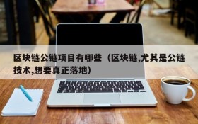 区块链公链项目有哪些(区块链,尤其是公链技术,想要真正落地)
