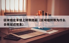 区块链庄家链上转账隐蔽(区块链转账为什么会有延迟现象)