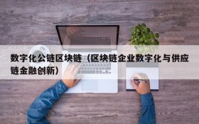 数字化公链区块链(区块链企业数字化与供应链金融创新)